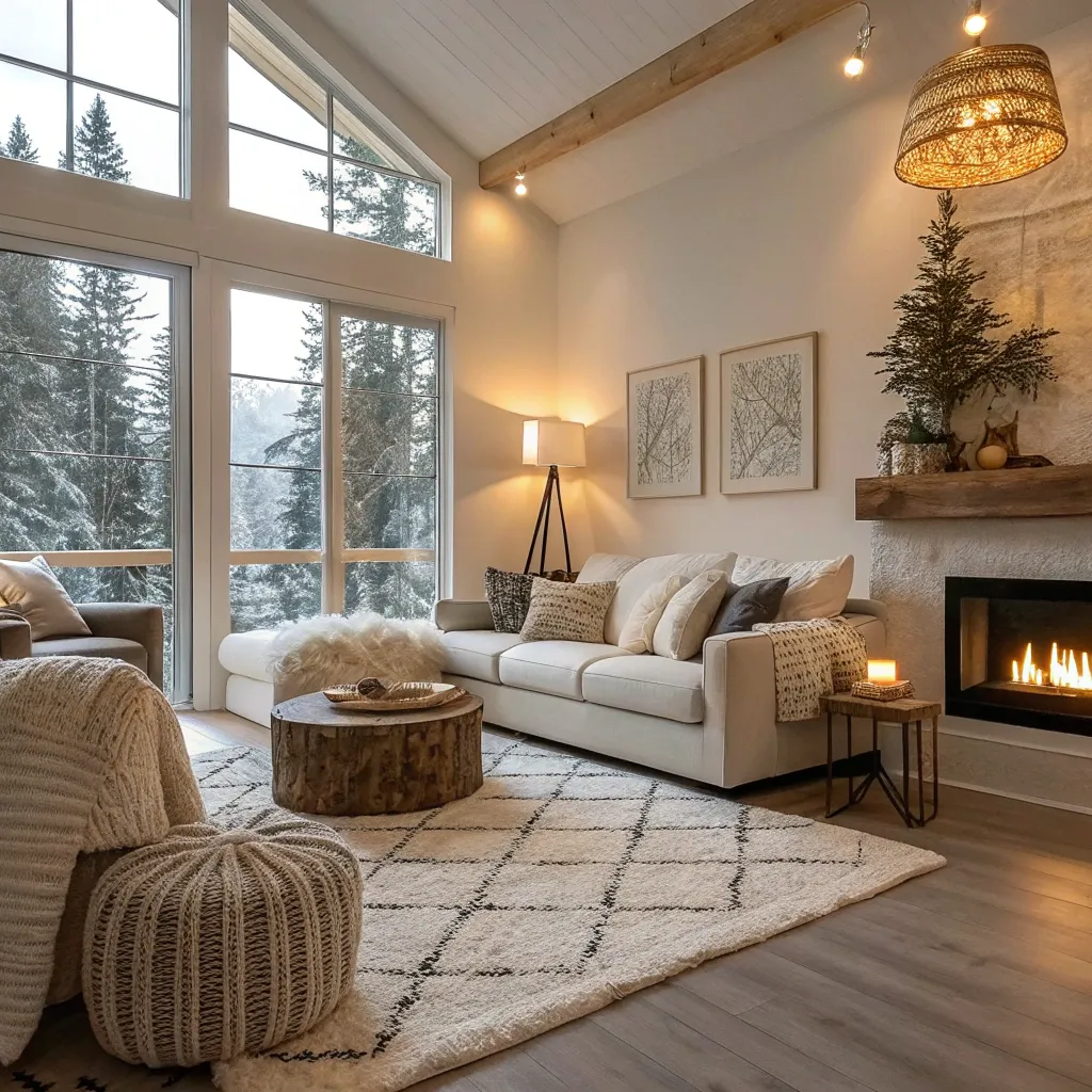 Stylish living room renovation with cozy feel